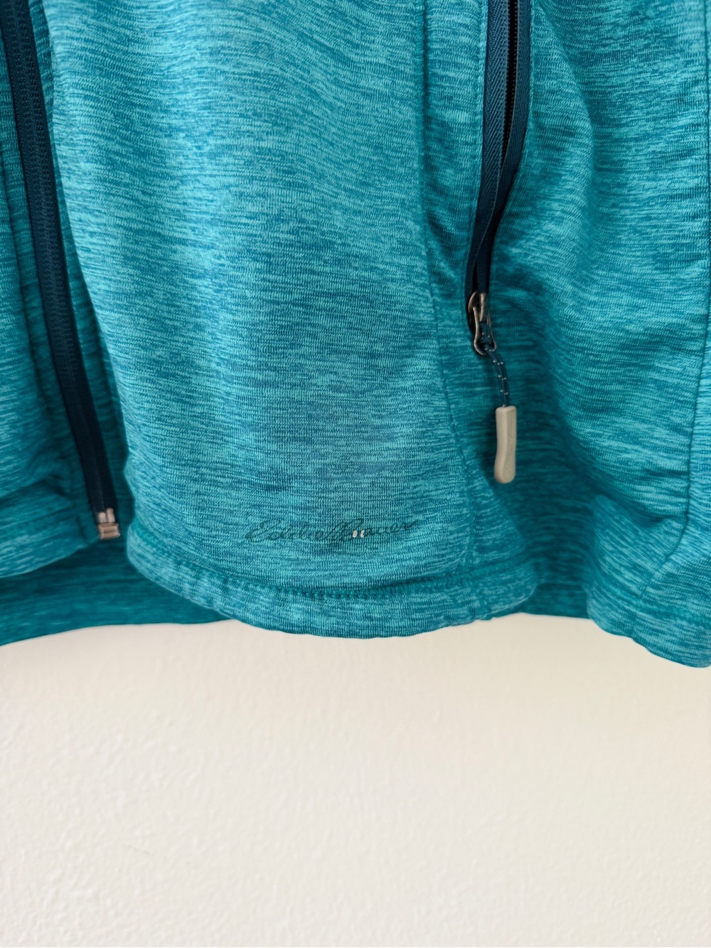 Eddie Bauer Freeheat Full Zip Two Tone Blue Teal Hoodie Jacket - Picture 5 of 6